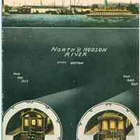          Digital image of Hudson & Manhattan R.R. postcard titled: North or Hudson River Showing Cross Section Penn. Tunnel, New York City. No date, ca. 1910. picture number 1
   