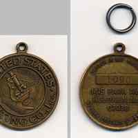 Tag, keychain identification : United States Testing Co., Inc. 1415 Park Ave., Hoboken, N.J. 07030. N.d., ca. 1970-1990.