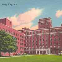 Postcard: Christ Hospital, Jersey City, NJ