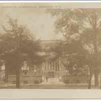 Postcard: Stevens Institute, Gymnasium, Hoboken, N.J. No date, circa 1907-1925; unposted.