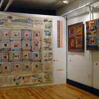 Digital images, 17, of exhibit of Peggy McGeary quilts at HHM, Hoboken, June 30, 2007.