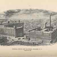          pg iii, rotated; engraving General Office and Factories, Hoboken
   