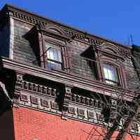          193: detail rear, mansard, at southwest corner of Hudson and 7th Sts.
   