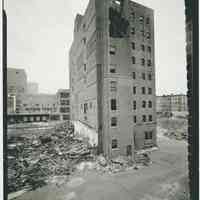 B+W photo of buildings, interiors and exteriors, of the Bethlehem Steel Shipyard, Hoboken Division, no date (ca 1990.)