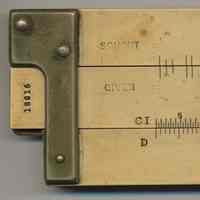          detail back slide, left end: serial number
   