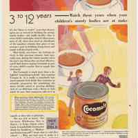 Ad, Cocomalt: 3 to 12 years - Watch these years when your children