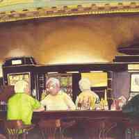 Color Postcard: Elysian Cafe, Hoboken, NJ, 1986