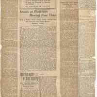          leaf 21 back: newsclippings 1927, 1953
   