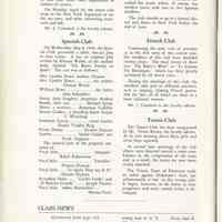          pg 48 news by club: Naturalist Society, Spanish, French, Tennis
   