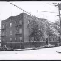 B&W photo of apartment building at 981-983 18th Avenue, Newark.