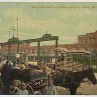 Postcard: North German Lloyd Steamship Co. Piers, Hoboken, N.J. No date, circa 1907-1914; unposted.