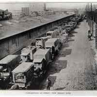 Congestion leading to Hoboken Ferry on Observer Highway, circa 1918-1919.