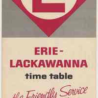 Timetable: Erie-Lackawanna RR, long distance routes, NY ... Buffalo ... Chicago. Eff. Oct. 30, 1960.