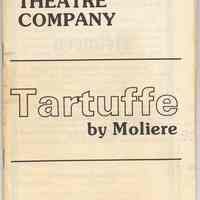 Program: "Tartuffe" by Moliere. Renaissance Theatre Co., Hoboken, May 1982.