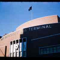 Color slide of the Port Authority Bus Terminal.