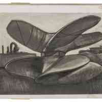 Illustration of Fergusson Propeller Yard by Kevin McCloskey, circa 1986