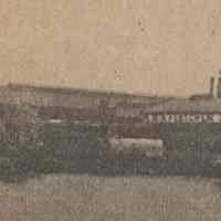          detail left of W. & A. Fletcher Co. shipyard, sign and buildings
   