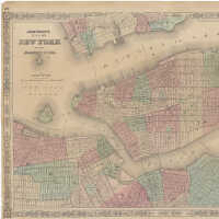          Johnson's Map of New York and Adjacent Cities. Johnson and Ward, New York, circa 1863-1870. picture number 5
   