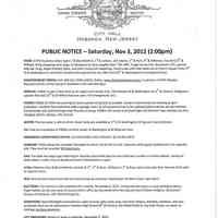          Memo, City of Hoboken: HURRICANE SANDY CHRONOLOGY & SEQUENCE OF EVENTS; Dec. 3, 2012. picture number 57
   
