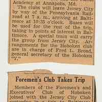          3 + 4: Foremen's & Executives Club Plans Annual Outing; Takes Trip
   