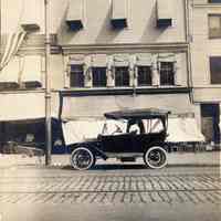 Sepia tone photo of exterior of 307 Washington St., home of Elysian Camera Club, Hoboken, Sept. 8, 1915.