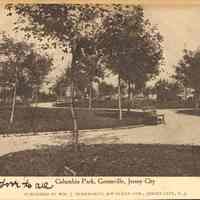 Postcard: Columbia Park, Jersey City, NJ