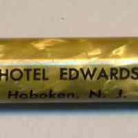 Mechanical pencil imprinted Hotel Edwards, Hoboken, N.J., 72 Hudson St.