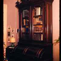 Color slide of a wooden cabinet.