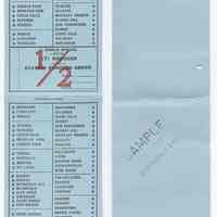 Ticket sample; conductor