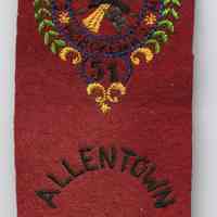 Badge: Assn. Exempt Firemen, Hoboken, N.J., 51. Allentown, Penn. Sept. 2, 3, 4, 1911.