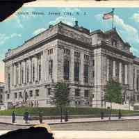 Postcard: Court House, Jersey City, NJ