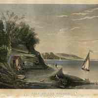 Print, hand-colored: "View up the Hudson From Sybil