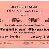 Digital image of ticket for the Junior League of St. Matthew