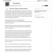          Memo, City of Hoboken: HURRICANE SANDY CHRONOLOGY & SEQUENCE OF EVENTS; Dec. 3, 2012. picture number 59
   