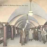 Postcard: Railroad, Hoboken, NJ