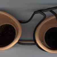          goggles, back view
   