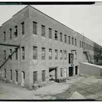 B+W photo of buildings, interiors and exteriors, of the Bethlehem Steel Shipyard, Hoboken Division, no date (ca 1990.)