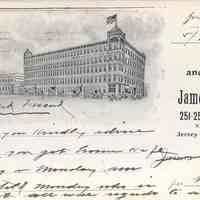 Postcard: James Leo Co., Jersey City, NJ