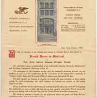 Announcement by Keuffel & Esser Co. of Montreal Branch House opening, Oct. 1908.