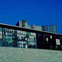 Slides: 41 color transparencies of buildings, parade & street activities, Hoboken, 1983-1984.