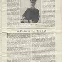          pg 13: photo Rear Admiral C.P. Plunkett; article Cruise of U.S.S. Comfort
   