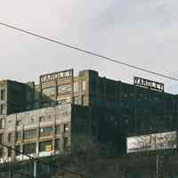 Two color photos of the signs of the former Yardley Soap Company building, Union City, N.J., Jan.3 & 4, 2002.