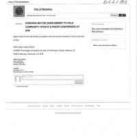          Memo, City of Hoboken: HURRICANE SANDY CHRONOLOGY & SEQUENCE OF EVENTS; Dec. 3, 2012. picture number 61
   
