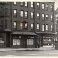 B+W photo of southwest corner of Washington and 14th Sts., Hoboken, no date, ca. 1955-1956.