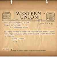          leaf 5-1 telegram June 3, 1942; to Francis Fitzpatrick re meeting
   