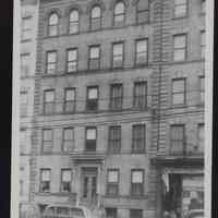 B&W photo of apartment building at 721 Willow Avenue, Hoboken.