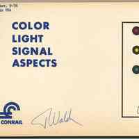 Color Light Signal Aspects. A Programmed Instruction Course. Conrail, Philadelphia, Sept. 1976.