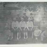 B+W photocopy of photo of the "Jersey Blues" baseball team, no place, no date, ca. late 19th century.