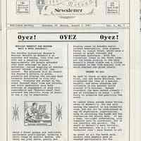 Hoboken Historical Museum Newsletter [First Series], Volume 1, No. 7, August 3, 1987.