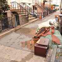 Color photos, 33,of documentation of water damage to a garden apartment from Hurricane Sandy, Hoboken, ca. Oct 31- Nov. 1, 2012.